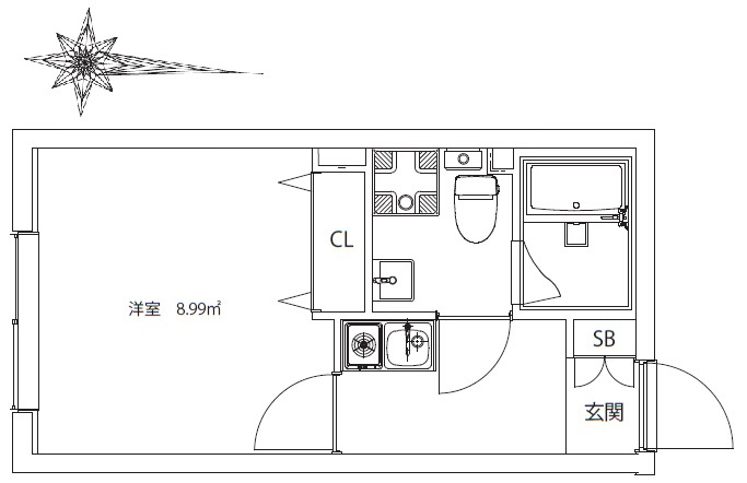 Ludens北千住の間取り