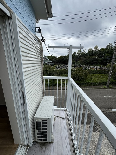 横浜オアシス飯塚のバルコニー
