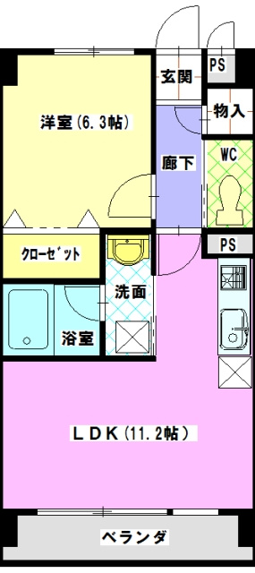 レージュ桜山の間取り