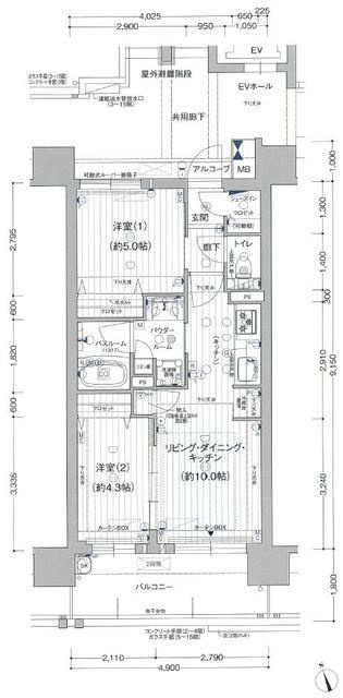 プレサンス　ロジェ　名古屋浅間町ザ・レジデンスの間取り