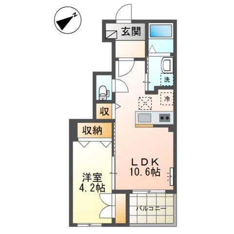 バリーズ弐番館の間取り