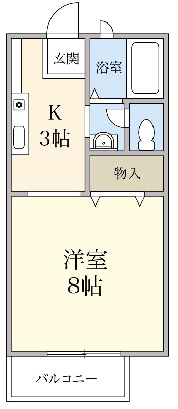 パナハイツ三山A棟の間取り|間取り