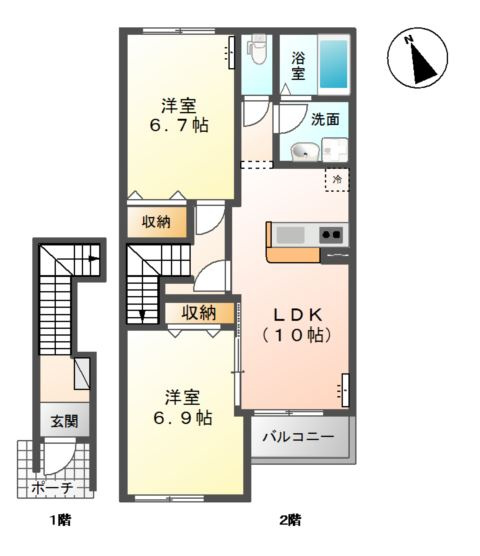 ハピネスの間取り