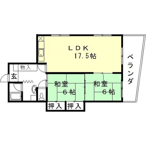 ハイツ片桐の間取り