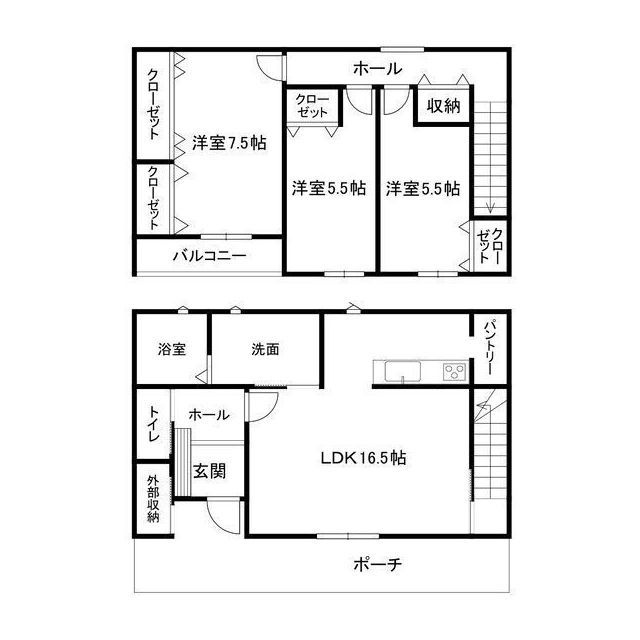 羽島郡岐南町三宅５丁目のタウンの間取り