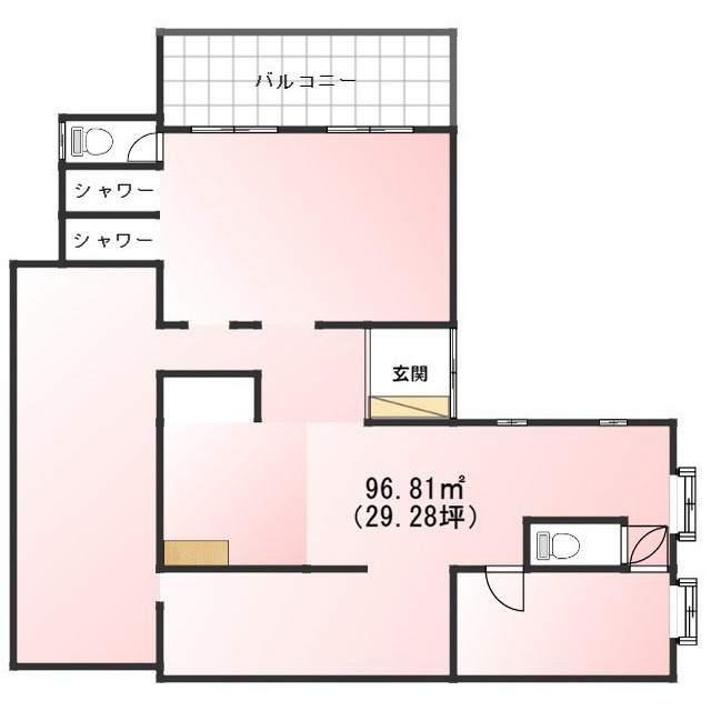 三井北町３丁目今井店舗の間取り