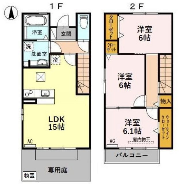 カーサ　フィオーレの間取り