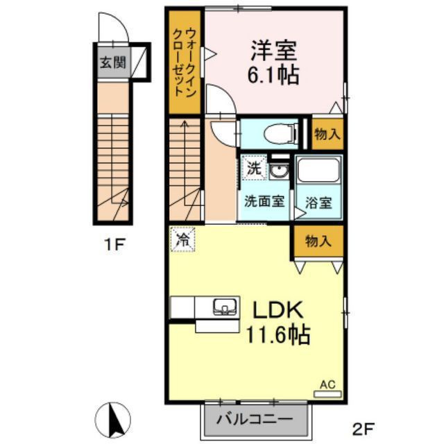 アージュⅠの間取り
