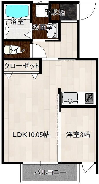 グランツ椎木の間取り