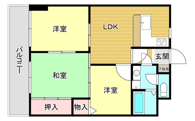 【間取り】 | プレジデント箱崎