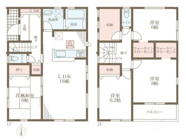 リーブルガーデン丹波市町 ３号棟 ／新築一戸建の間取り
