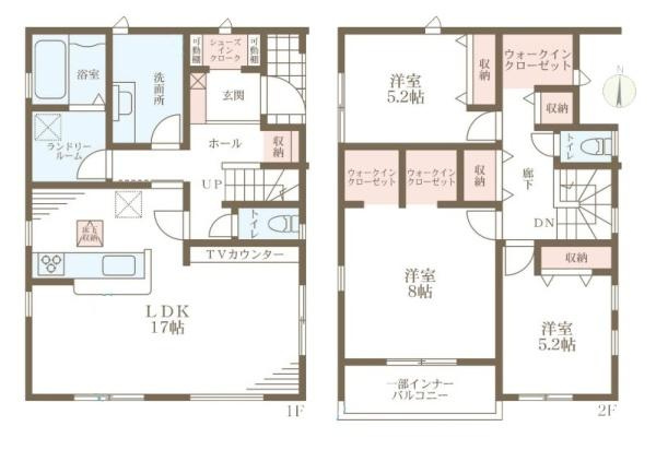リーブルガーデン丹波市町 ２号棟 ／新築一戸建の間取り
