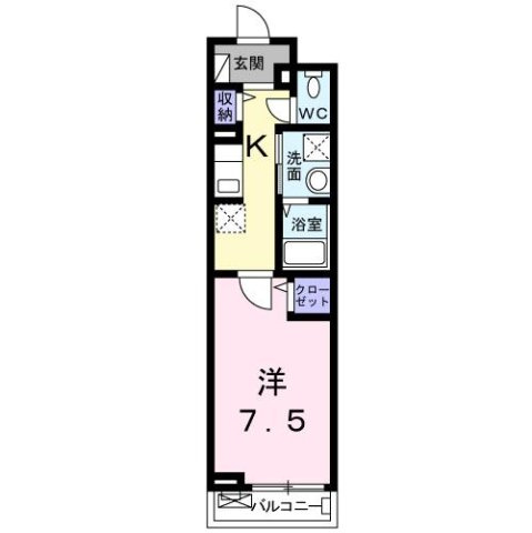 カーサ　シエロ　Ⅱの間取り