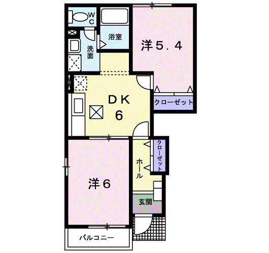 クロスローズⅡの間取り