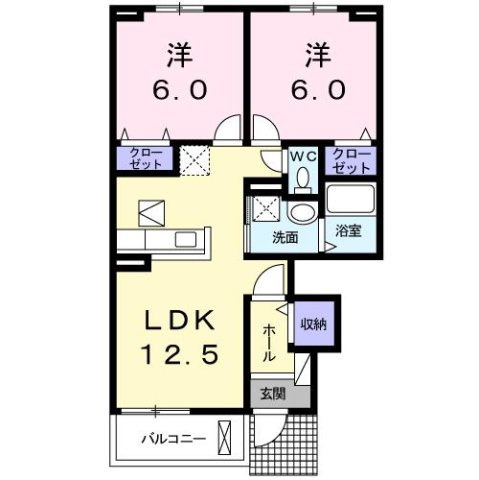 Ｍｉｌｌｅ　Ｆｌｅｕｒｓの間取り