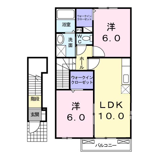 ソレイユⅢの間取り