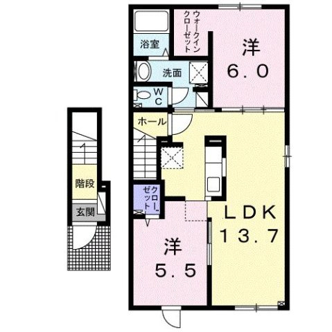 プレッスィーズ　ルブニールの間取り