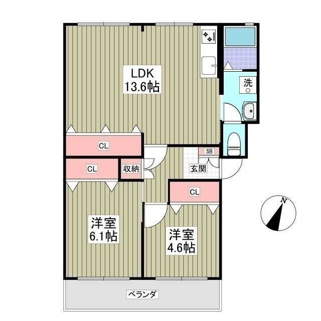 小暮コーポラスの間取り