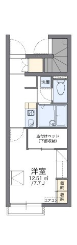 レオパレスとねりこ２の間取り