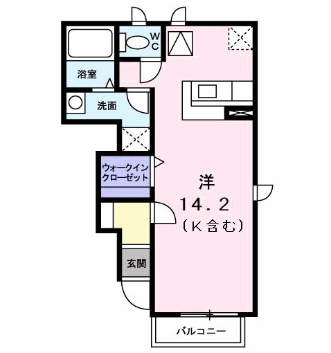 パインヒルズＡの間取り