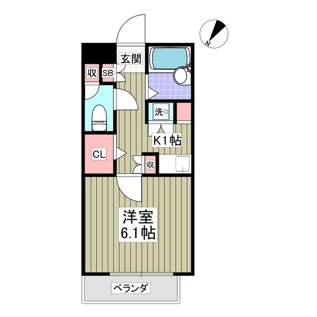 パインコート行徳の間取り