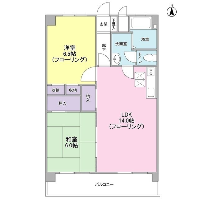 東久マンションの間取り