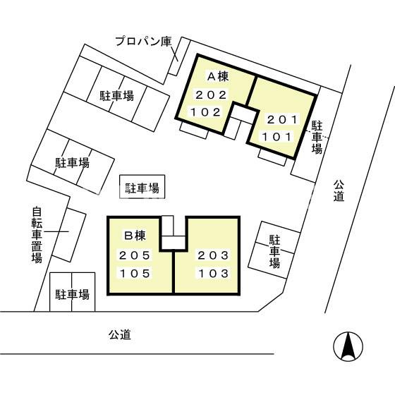 コンシェルジュ Ａの区画図