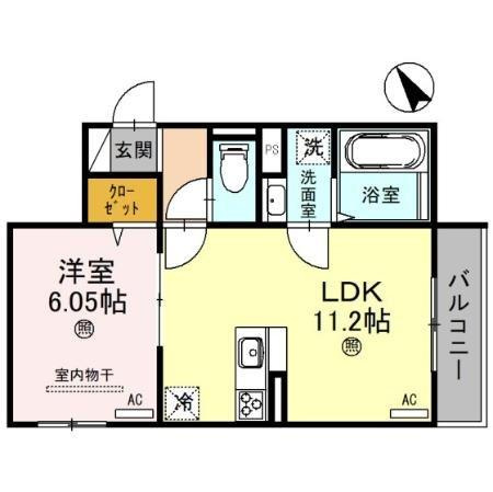 D-room国芳の間取り