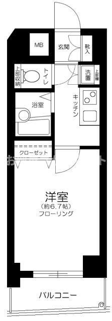ステージファースト三軒茶屋Ⅱ【おとり物件なし】#学生・社会人にオススメ！初期費用分割払いOK！の間取り