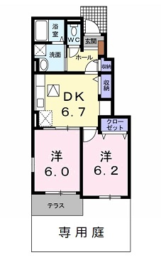 グランデ・フィオーレＡの間取り