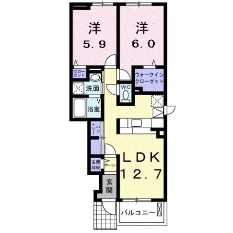 【間取り】 | アジュール岩出