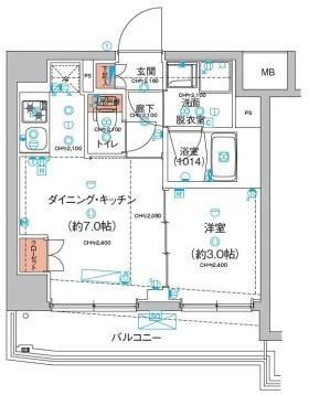 【間取り】 | ハーモニーレジデンス東京羽田スカイブリッジ | 間取り図