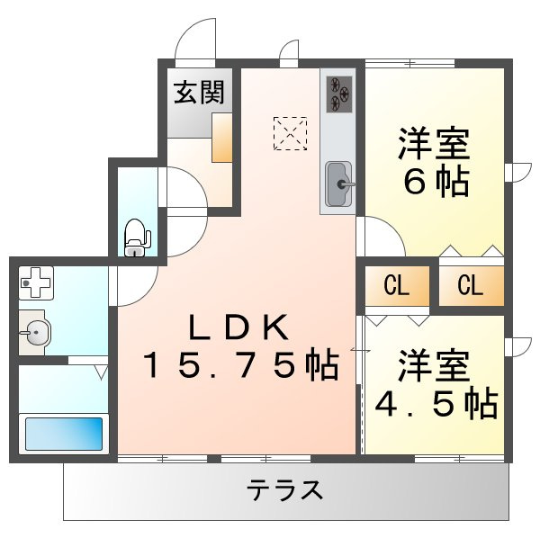 ブリッジハイツの間取り