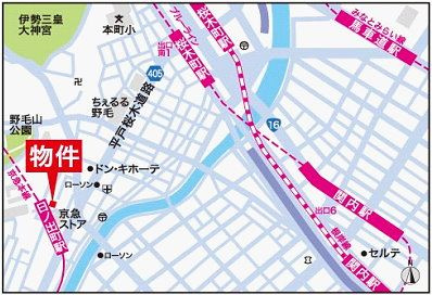 カスタリア野毛山の区画図