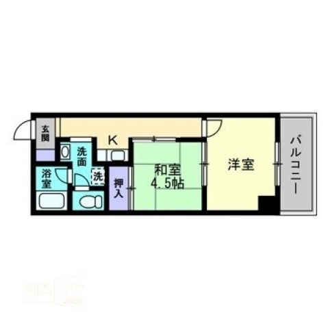 花園パークマンションの間取り|間取図