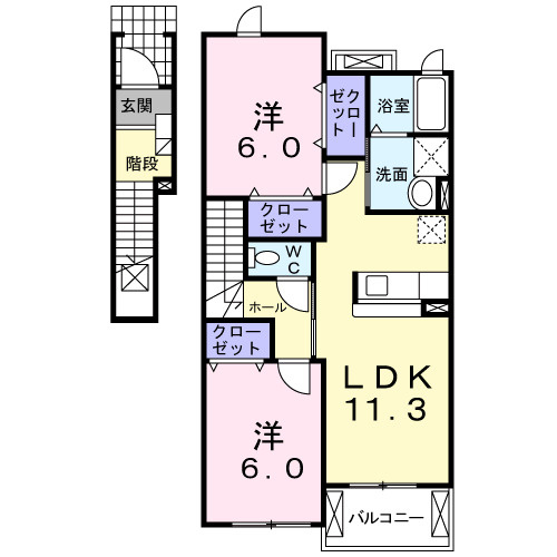 エアリーレジデンス・芝生の間取り
