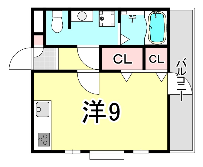 パインコート浜芦屋の間取り