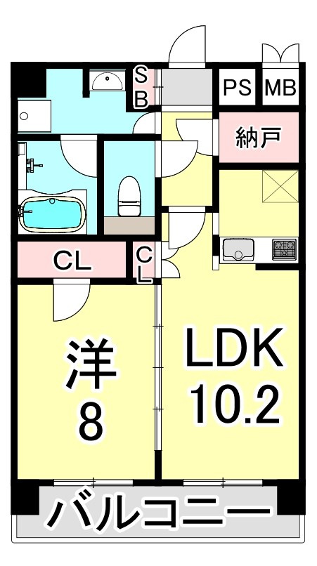 サニープレイス西芦屋　2号館の間取り