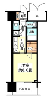 アンビエンテ四ツ橋の間取り