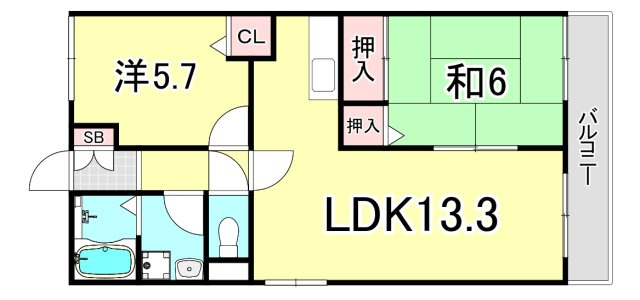 光洋メゾンの間取り