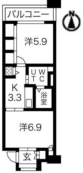 シティコート目黒3号棟の間取り