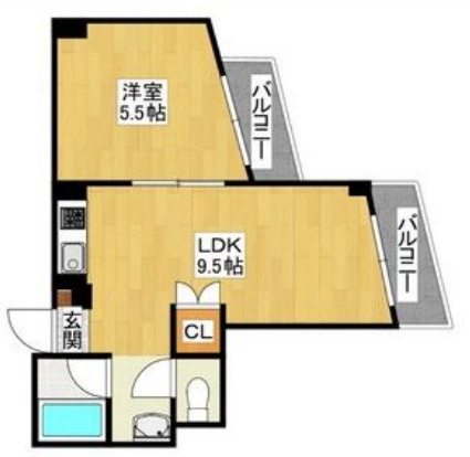 アメニティつるみやの間取り