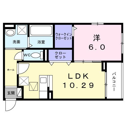 ベルフラワー長洲の間取り