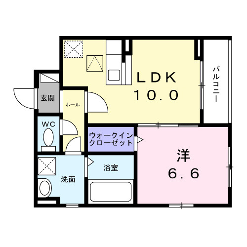 ベルフラワー長洲の間取り