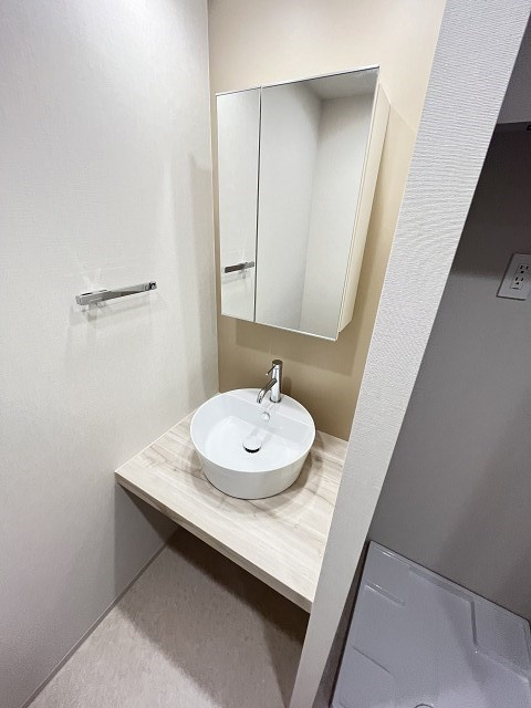 西宮市高松町の賃貸マンションの洗面所