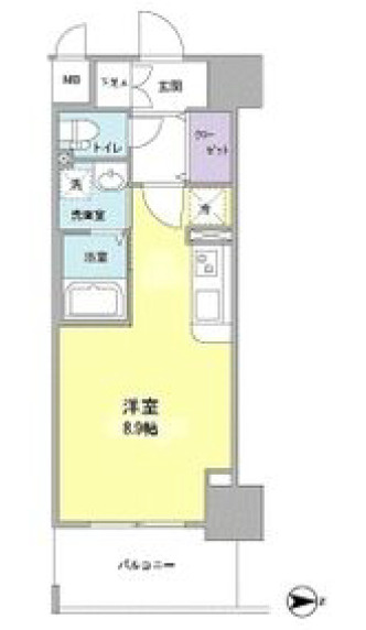 LOWLANDS西天満の間取り