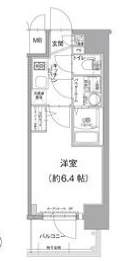 エスリード南森町ラグシスの間取り