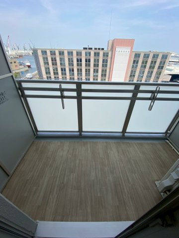 神戸市兵庫区船大工町の賃貸マンションのバルコニー
