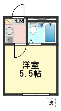 レオパレス東金町第6の間取り