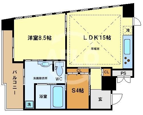 W.O.B.NISHIUMEDA（ウォブニシウメダ）の間取り|W.O.B.NISHIUMEDA　間取り図